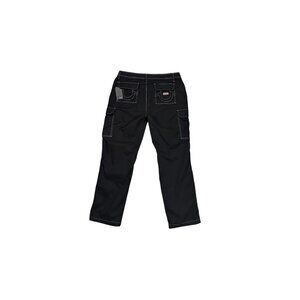 True Religion Jet Black Cargo Pants Mens Size 40 Cotton Blend Durable & Stylish